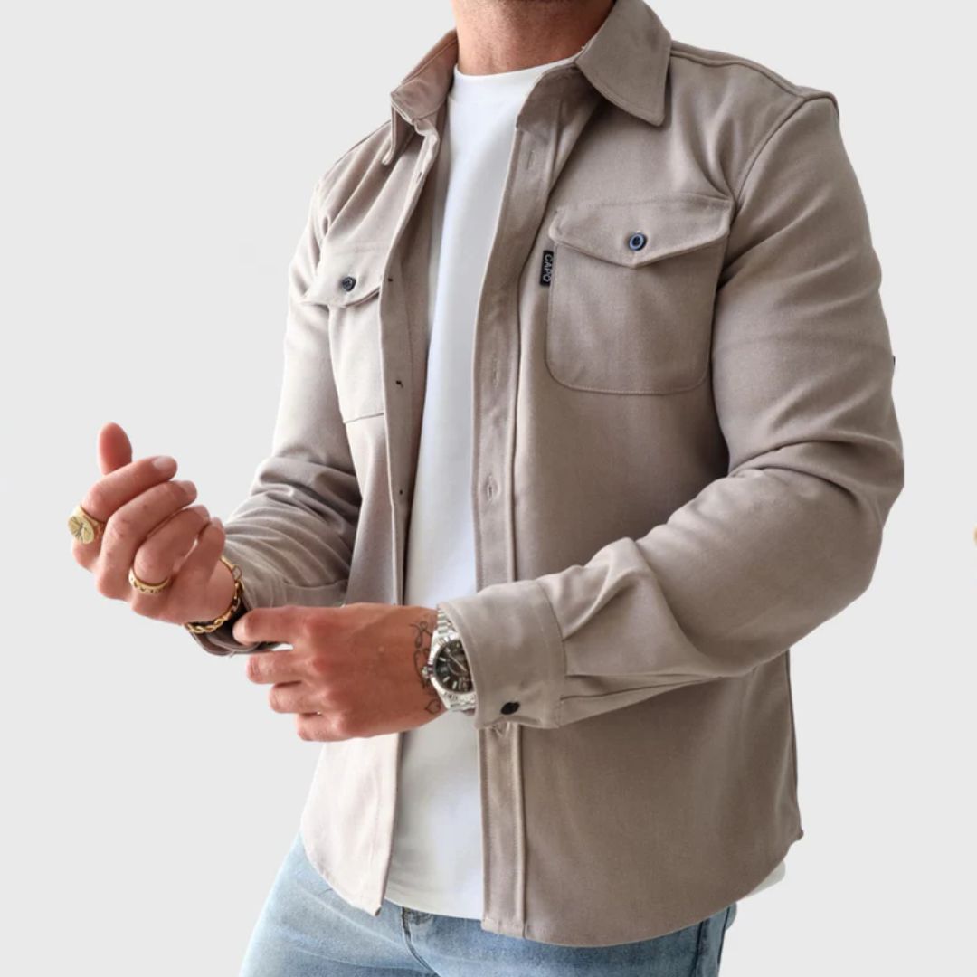 Muscle fit coat outlet